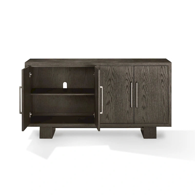 68 inch dressoir buffetkast met rubberhout en essengrijs afwerking
