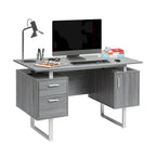 Computerbureau met opberglades en kast
