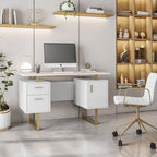 Computerbureau met opberglades en kast
