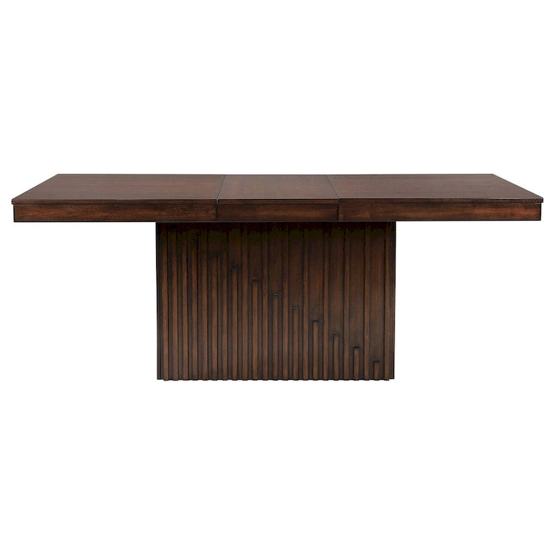 Uitschuifbare Rechthoekige Eettafel, 60-78 Inch, Bruin