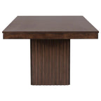 Uitschuifbare Rechthoekige Eettafel, 60-78 Inch, Bruin