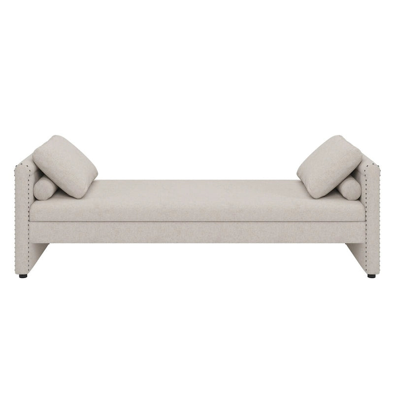 Gestoffeerde Chaise Lounger Slaapbank met Kussens