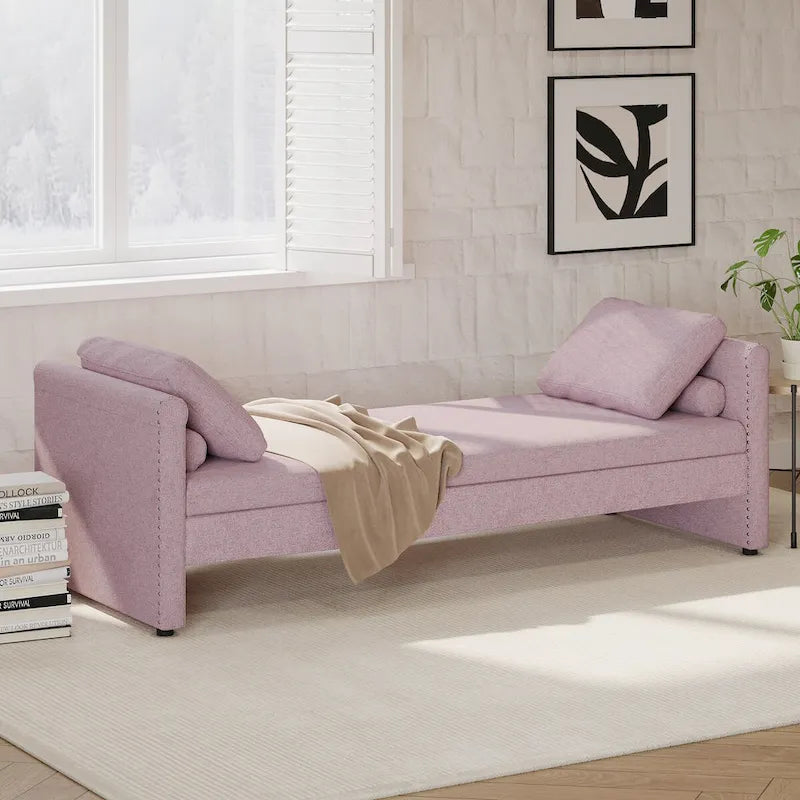 Gestoffeerde Chaise Lounger Slaapbank met Kussens