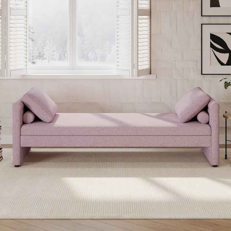 Gestoffeerde Chaise Lounger Slaapbank met Kussens