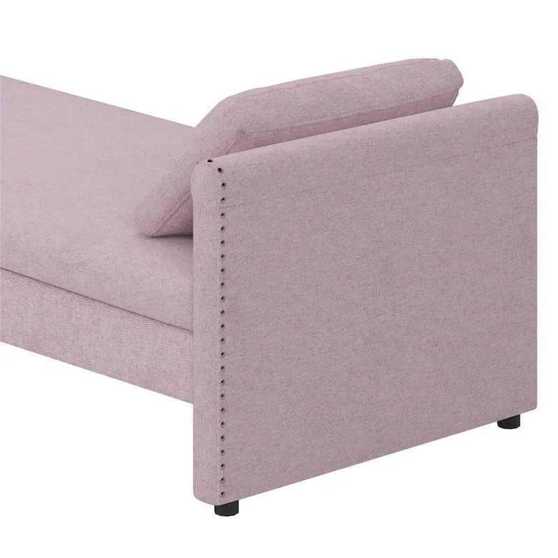 Gestoffeerde Chaise Lounger Slaapbank met Kussens