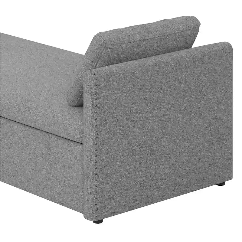 Gestoffeerde Chaise Lounger Slaapbank met Kussens